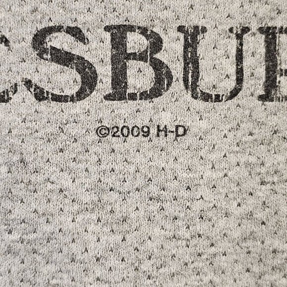 Y2K Medium Harley Davidson Graphic Spellout Tshirt Ventilated Galesburg Illinois - Picture 7 of 10